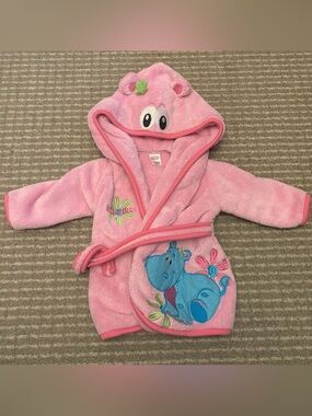 Y2K Little Tikes Pink Hippo Bath Robe